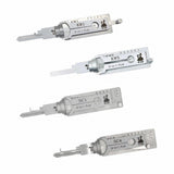 Lishi Residential Picks Bundle of 4 (SC1, SC4, KW1, KW5) & Magnetic Carrying Case