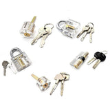 Clear Transparent Practice Locks - 5 Pack