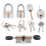 Clear Transparent Practice Locks - 5 Pack