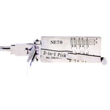Mr. Li's Original Lishi NE78 2-in-1 Decoder and Pick for Peugeot